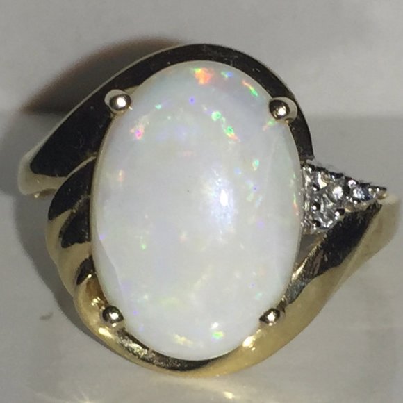 Alwand Vahan Jewelry - EUC Alwand Vahan Opal 14K Gold w/Diamonds
